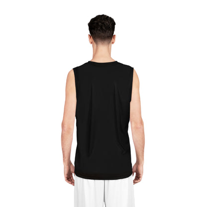 Black Logo Team No Fear Basketball Jersey