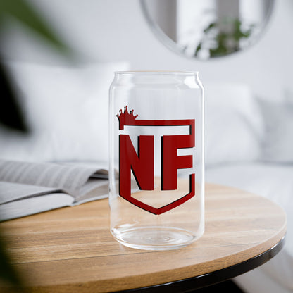 Team No Fear Logo Sipper Glass, 16oz