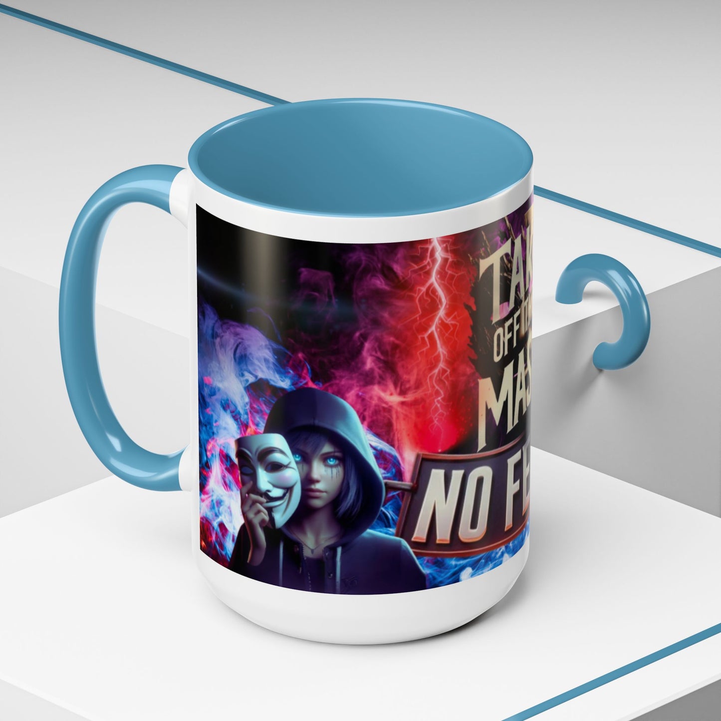 Team No Fear Banner Mug: 15 oz