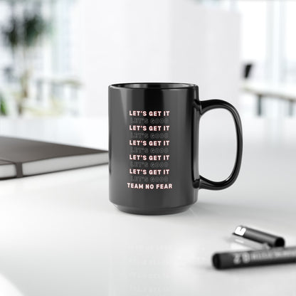 Let's Get it Let's Goooo Black Mug, 15oz