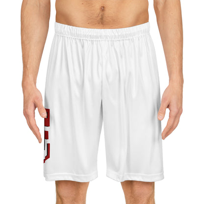 White Logo Team No Fear Basketball Shorts