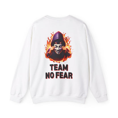 Personalized Two-Sided Team No Fear Logo Crewneck Sweatshirt