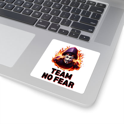 Team No Fear Square Stickers