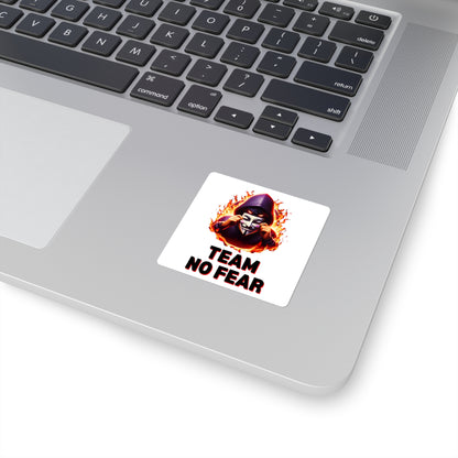 Team No Fear Square Stickers