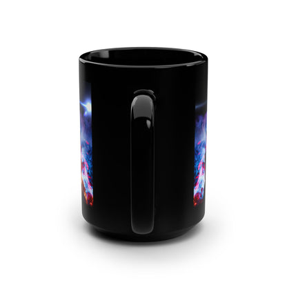 Team No Fear Banner Black Mug, 15oz