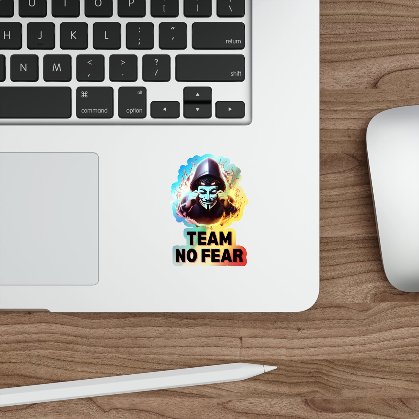 Team No Fear Holographic Die-cut Stickers