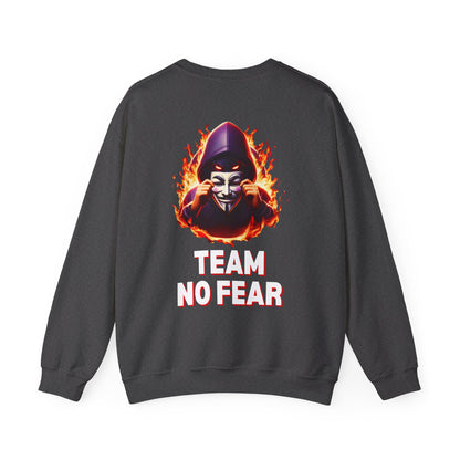 Personalized Two-Sided Team No Fear Logo Crewneck Sweatshirt