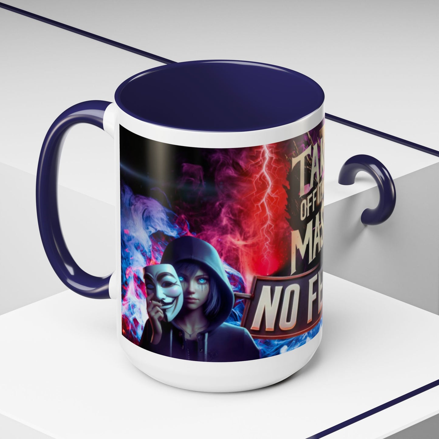 Team No Fear Banner Mug: 15 oz