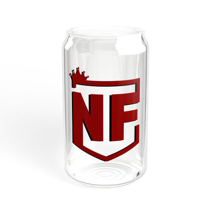 Team No Fear Logo Sipper Glass, 16oz