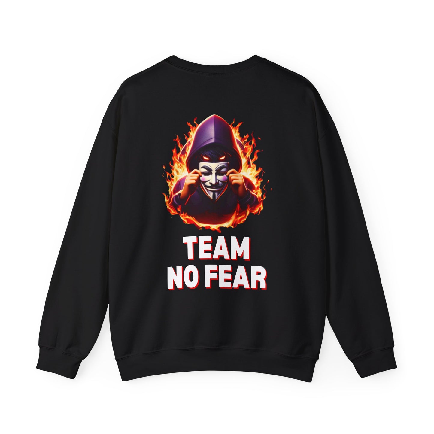 Personalized Two-Sided Team No Fear Logo Crewneck Sweatshirt