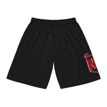 Black Logo Team No Fear Basketball Shorts